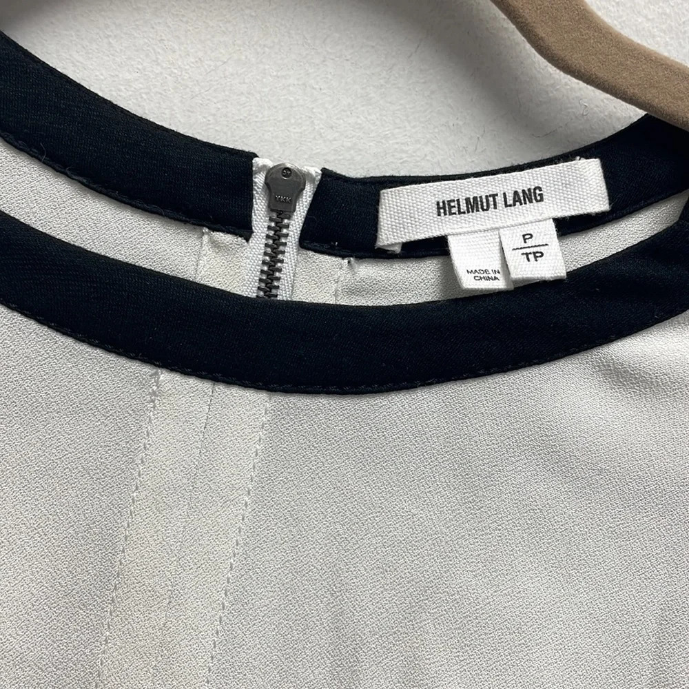 Helmut Lang Satin Color Block Layered Top - image 3